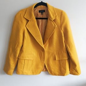 Yellow Talbots Wool Blend Blazer